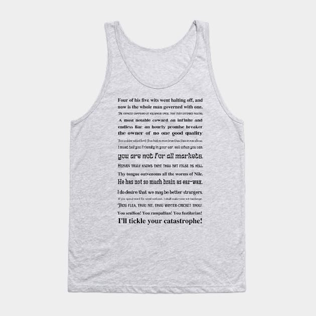 Shakespeare's Insults 2 Tank Top by IdeaJones